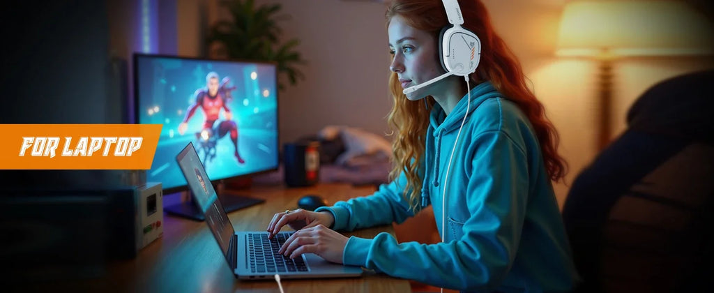 NUBWO HG04L Gaming Headset 3.5mm Jack Clear Unidirectional Mic Soft Memory Earmuffs for PS5/PS4 Xbox Series X|S/Xbox One Switch