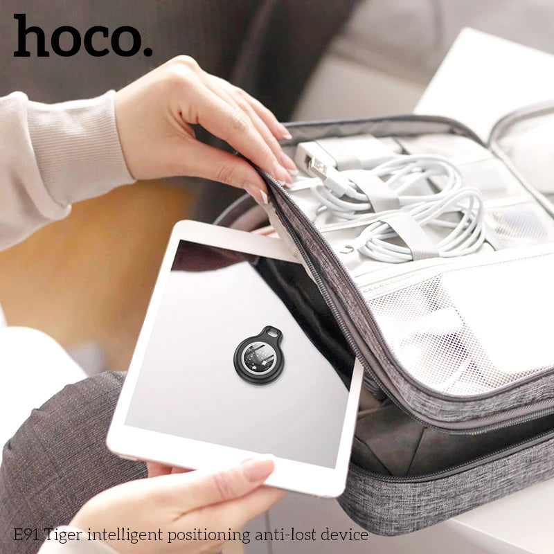 HOCO E91 Smart Airtag GPS Positioning Pet Anti-Lost Device with case For iphone find my Keychain Kids Trackers Finder Locator