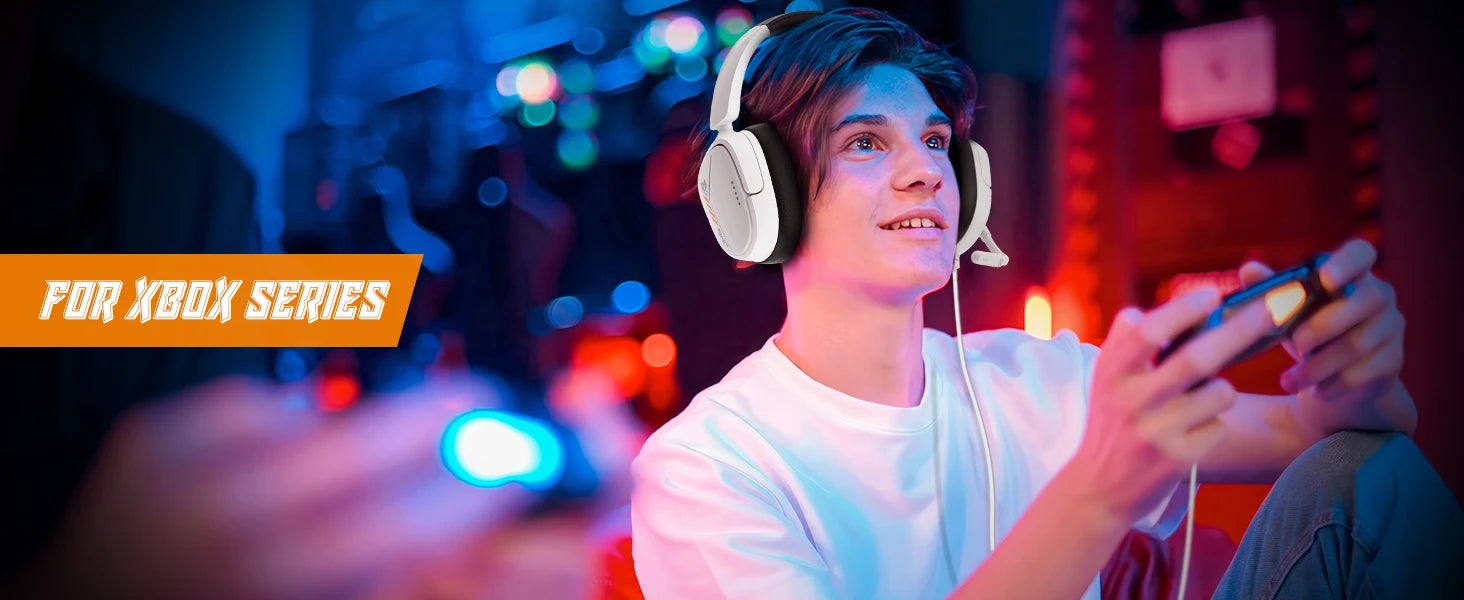 NUBWO HG04L Gaming Headset 3.5mm Jack Clear Unidirectional Mic Soft Memory Earmuffs for PS5/PS4 Xbox Series X|S/Xbox One Switch