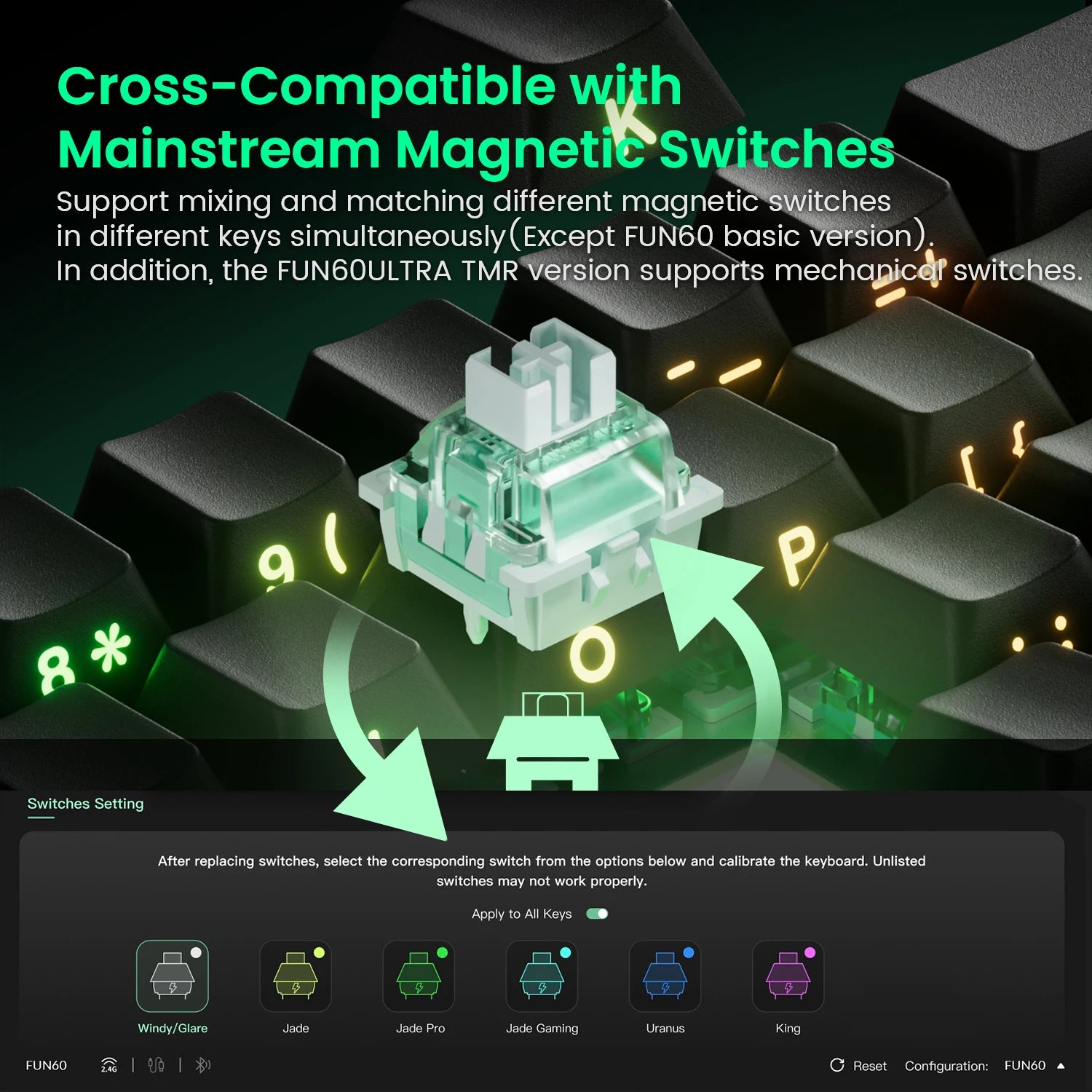 Akko MonsGeek FUN68 FUN60 PRO&MAX  HE Magnetic Keyboard 60% 65% Gaming Keyboards Rapid Trigger 8K Custom Keyboard Gamer Esports