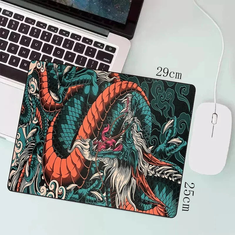 Gaming Performance Focus‌ ‌Ultra-Smooth Dragon XXL Gaming Mousepad (900x400mm/700x300mm) – High-Speed Cloth Surface & Anti-Slip