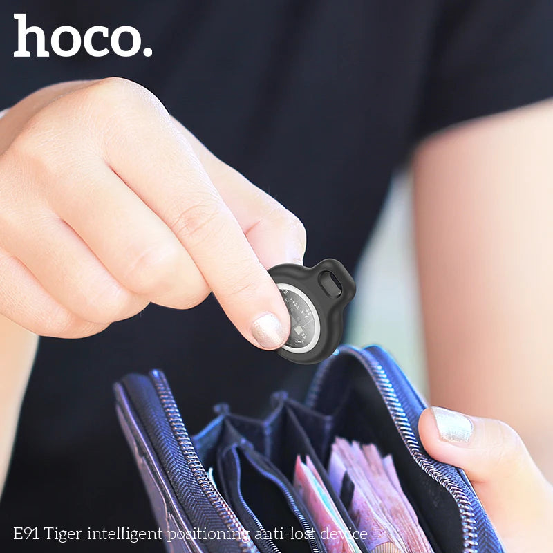 HOCO E91 Smart Airtag GPS Positioning Pet Anti-Lost Device with case For iphone find my Keychain Kids Trackers Finder Locator